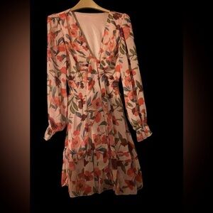 Mini Long Sleeve Floral Dress